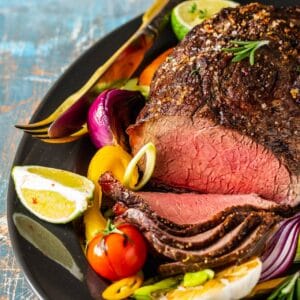 Köstlich angerichteter Sonntagsbraten